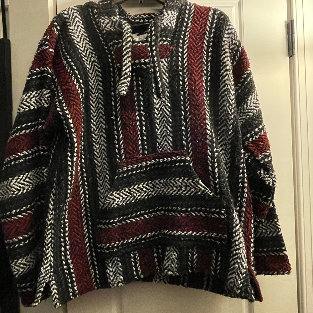 Cozy Striped Baja Hoodie